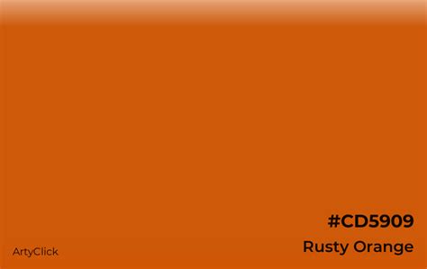 Rusty Orange Color | ArtyClick