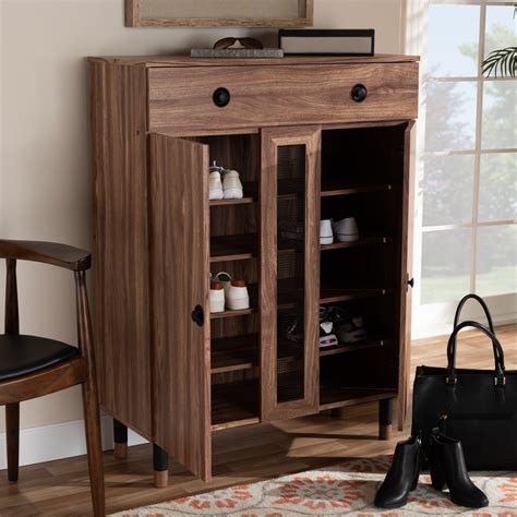 Baxton Studio Valina Modern 2-Door Shoe Cabinet - Walmart.com - Walmart.com