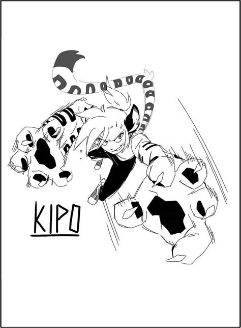 Kipo Fights Coloring Page - Free Printable Coloring Pages for Kids