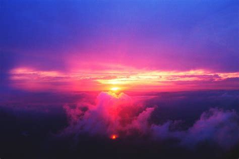 Sunset Red Clouds Royalty Free Photo