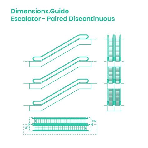 Paired Discontinuous Escalators | Escalator, Ramp design, Elements and principles