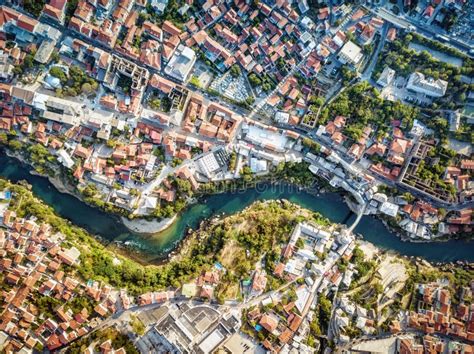 Mostar Drone Aerial, Bosnia and Herzegovina Stock Photo - Image of architecture, mostar: 103656326