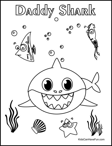 Shark Coloring Pages, Coloring Pages For Kids, Mama Shark, Free Baby Stuff, Free Printables ...