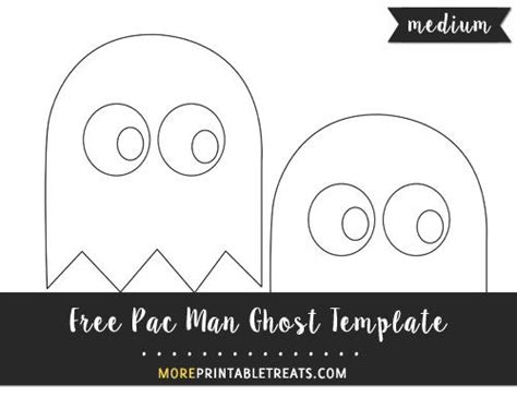 Pac Man Ghost Template – Medium | Ghost template, Pacman, Pacman ghost