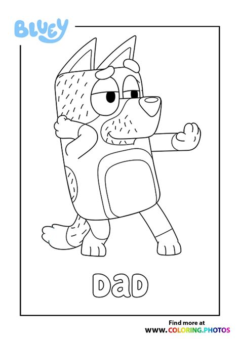 Bluey - Coloring Pages for kids | Free and easy print or download