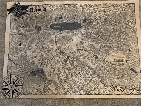 Barovia Hand Drawn Map