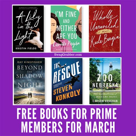 FREE Books for Prime Members with Kindle First for March 2019 | SwagGrabber