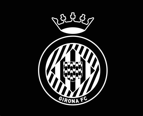 Girona Club Symbol Logo White La Liga Spain Football Abstract Design ...