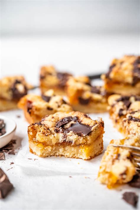 Dark Chocolate Orange Shortbread Bars Recipe - Dinner, then Dessert