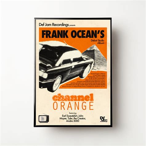 Frank Ocean Poster, Channel Orange, Frank Ocean, Channel Orange Print ...