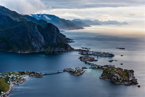 Reine,Norwegian Fishing Village at the Lofoten Islands in Norway Stock Image - Image of beach ...