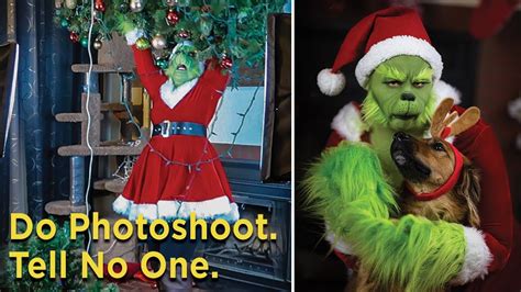 Behind the Scenes GRINCH Photoshoot! - YouTube