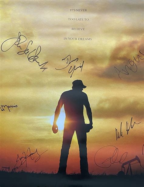 DISNEY'S THE ROOKIE MOVIE POSTER CAST HAND SIGNED Dennis Quaid JIMMY ...