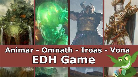 Animar vs Omnath vs Iroas vs Vona EDH / CMDR game play for Magic: The Gathering - YouTube