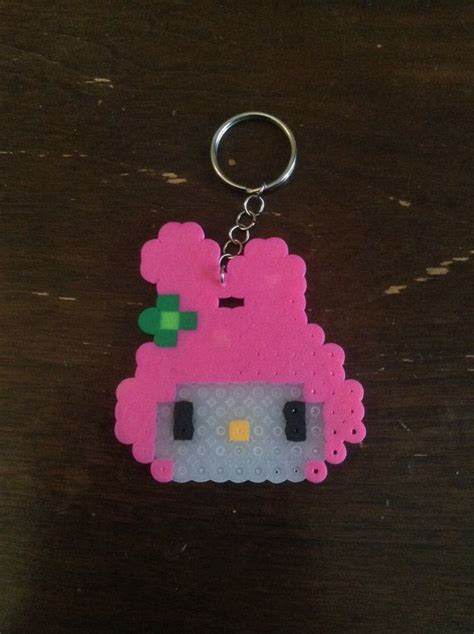 My Melody Perler keychain | Keychain, My melody, Etsy