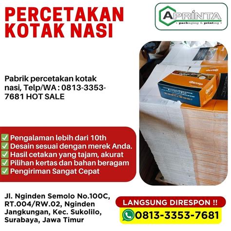 percetakan kotak Harga cetak kotak, Telp/WA : 0813-3353-7681 PERCETAKAN SURABAYA "percetakan ...