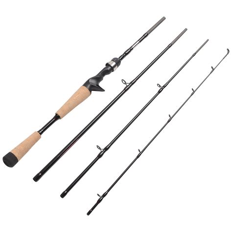 Fiblink 4 Pieces Travel Casting Rod Graphite Baitcasting Fishing Rod P – fiblink