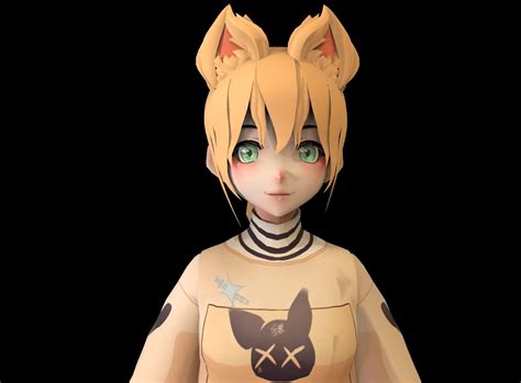 Anime Character C7 - 3D Model by CGAnime