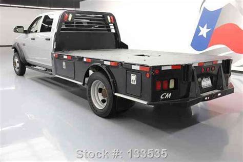 Dodge Ram 4500 CREW 4X4 DIESEL DUALLY FLATBED (2012) : Commercial Pickups