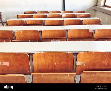 Empty seats in a classroom Stock Photo - Alamy