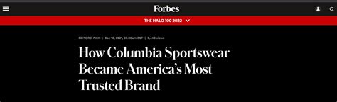 How Columbia Sportswear Became America's Most Trusted Brand