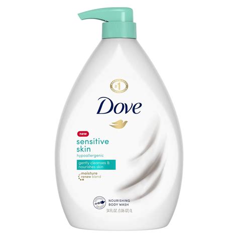 Dove Sensitive Skin Sulfate-Free Body Wash - 34 fl oz | Dove sensitive skin body wash, Sensitive ...