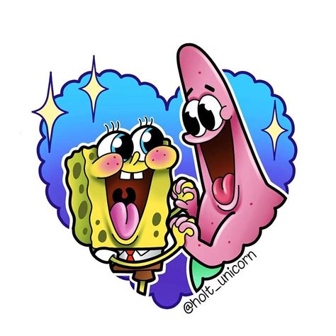 Spongebob and Patrick tattoo design - Spongebob and Patrick tattoo design - #bestfriendtatto ...