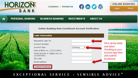 Horizon Bank Online Banking Login - CC Bank