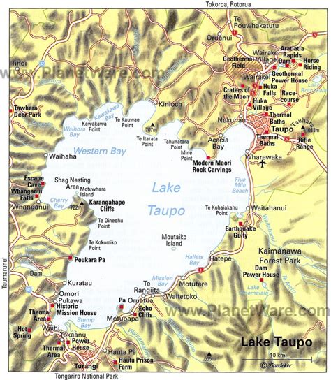 Lake Taupo Map