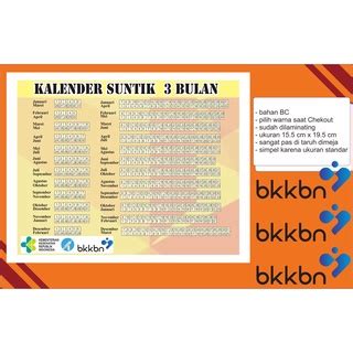 Jual Kalender KB 3 bulan termurah(laminating) | Shopee Indonesia