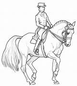 Dressage Horse Coloring Pages Sketch Page sketch template
