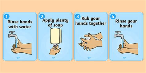 How to Wash Your Hands Display Posters (teacher made)