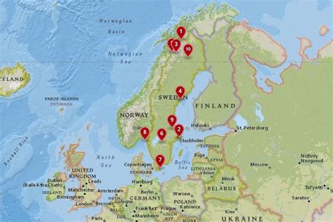 Map of National Parks in Sweden | Sweden, National parks map, National parks