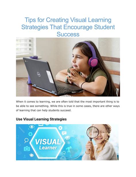 Visual learning strategies by RobinsonEdu - Issuu