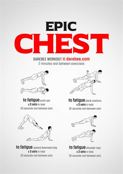 Epic Chest Workout | Chest workout, Chest workout for men, Chest workout routine