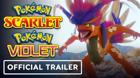 Pokemon Scarlet and Pokemon Violet - Official Trailer - YouTube