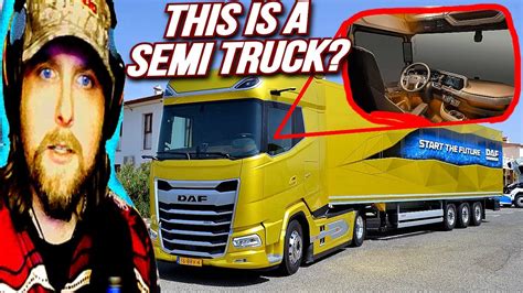 American AMAZED By 2022 DAF Trucks XG+ Interior! - YouTube