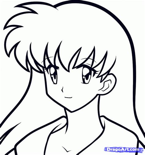 Easy Drawing Anime Girl | Free download on ClipArtMag