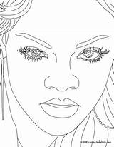 Rihanna Close Up coloring pages  Hellokidscom sketch template