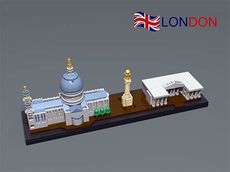 London Skyline LEGO MOC | 8x34 skyline designed for the Rebr… | Flickr