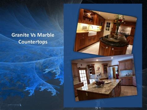 Granite vs marble countertops