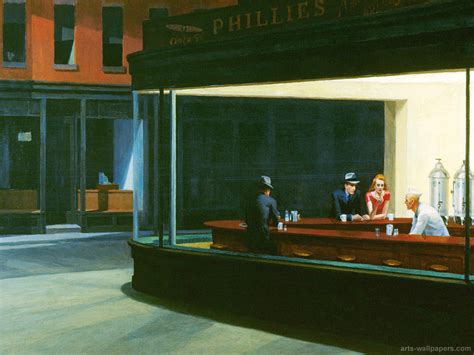 Nighthawks, Edward Hopper Wallpaper, Print, Poster, Nighthawks, c.1942