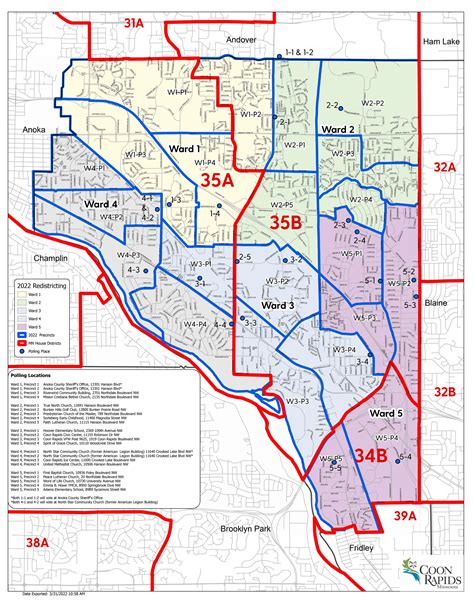 Ward Map & Legislative Districts | Coon Rapids, MN - Official Website