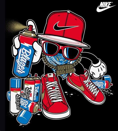 Nike vs. Rusc • Young Athletes on Behance | Nike art, Graffiti characters, Nike logo wallpapers