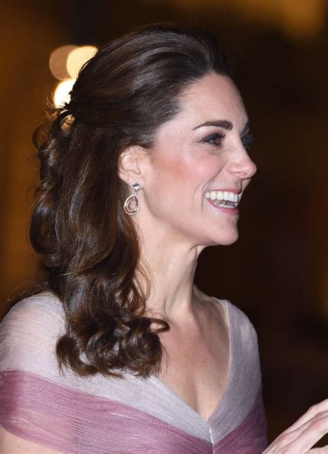 Kate Middleton's Curly Half-Up Ponytail, 2019 | Kate Middleton Best ...