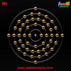 Tin»properties of free atoms [WebElements Periodic Table]