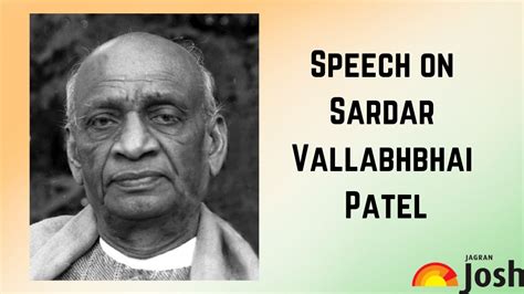 Speech on Sardar Vallabhbhai Patel in English: Short and Long Speech Ideas and Lines