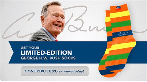 George H.W. Bush sells socks to boost RNC