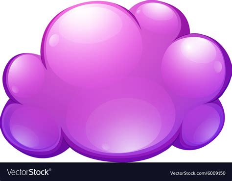 Purple cloud on white Royalty Free Vector Image