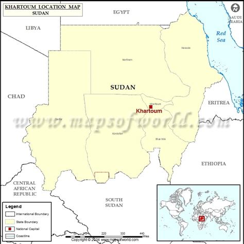 Where Is Khartoum Sudan On The Map – The World Map